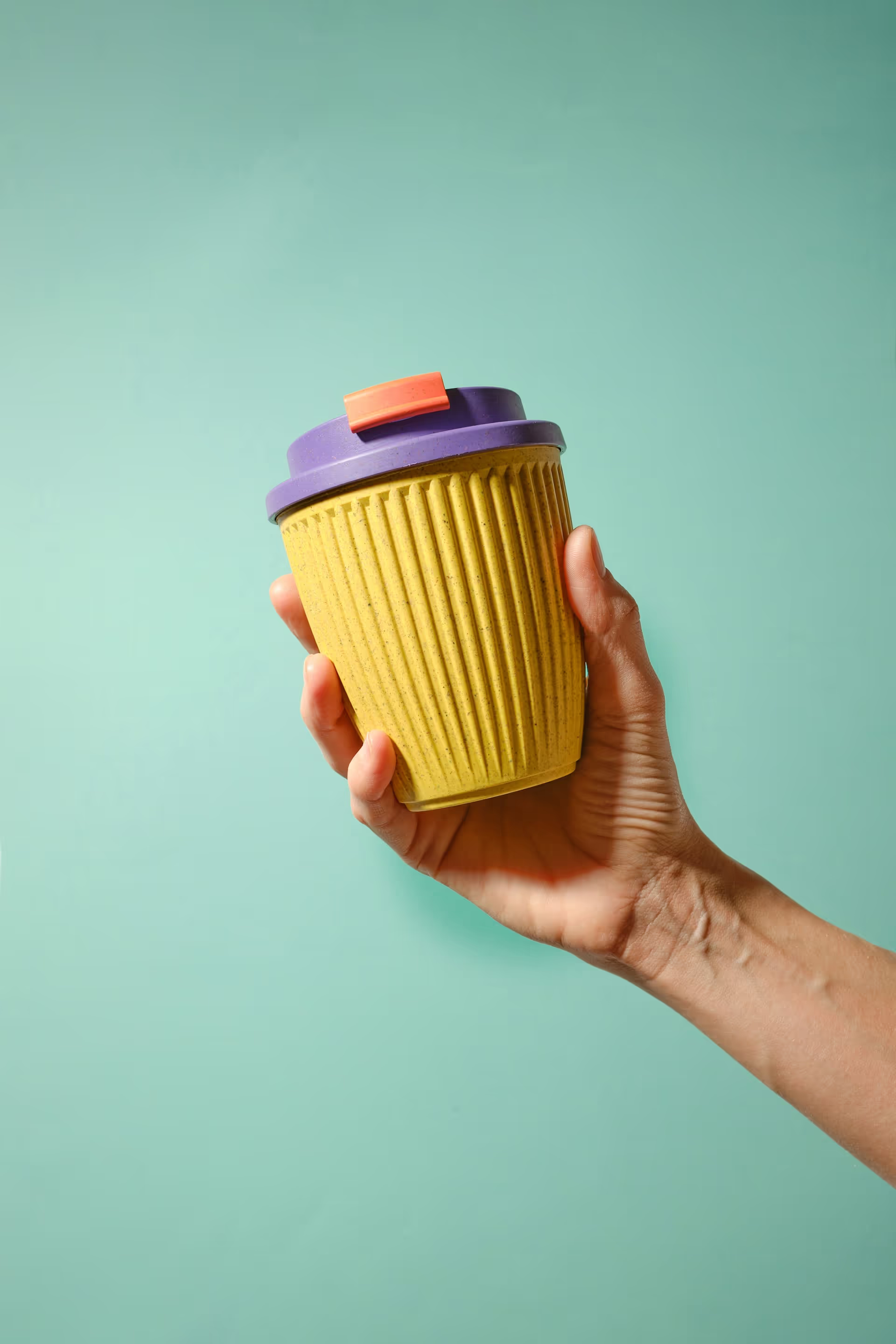 Person holding ethical eco product.